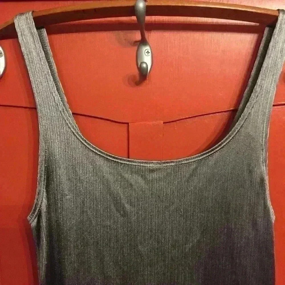 ZARA TRAFALUC bodycon stretch silver tank dress women S - Picture 7 of 9